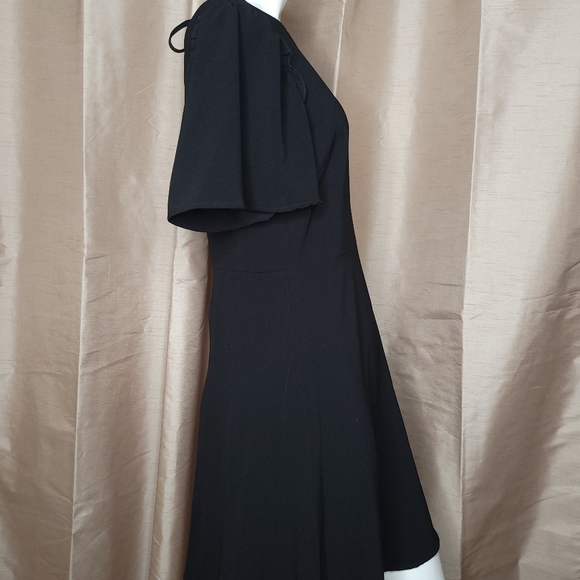 Bobeau Women's Midi Short Sleeve Dress - Size: Medium - Color: Black - Picture 2 of 9